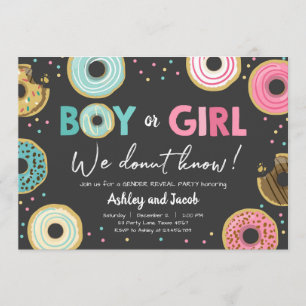We Dout Know Boy or Girl Genderパーティーコード 招待状