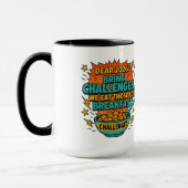 “We Eat Challenges for Breakfast” 2026 Humor マグカップ (左)