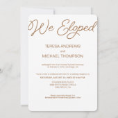 We Elopedアナウンスフォト披露宴のみ 招待状 (裏面)