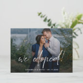 We Eloped Photoエレガント's結婚(写真を開く) 案内状 (スタンド正面)