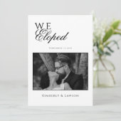 We eloped Photo card Elopement Announcement 招待状 (スタンド正面)