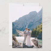 We Eloped Water Color Mountain Elopment写真 招待状 (裏面)