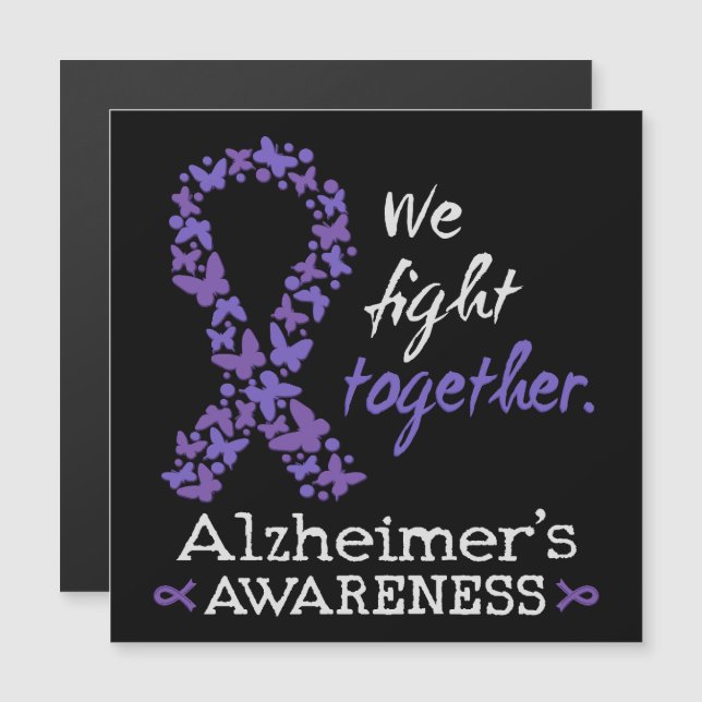 We fight together - Alzheimer awareness (正面/裏面)
