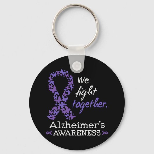 We fight together - Alzheimer awareness キーホルダー (正面)