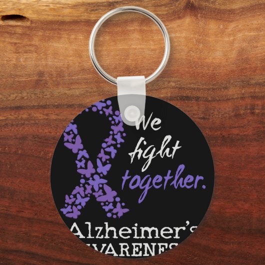 We fight together - Alzheimer awareness キーホルダー (裏面)