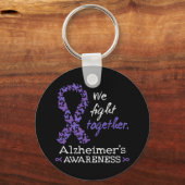 We fight together - Alzheimer awareness キーホルダー (正面)