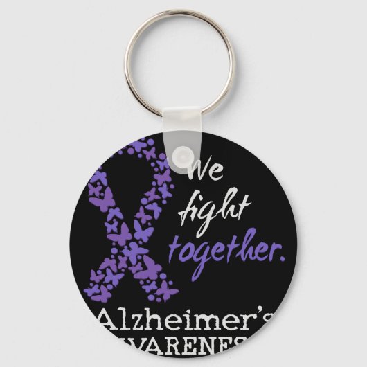 We fight together - Alzheimer awareness キーホルダー (裏面)