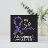 We fight together - Alzheimer awareness サンキューカード (スタンド正面)