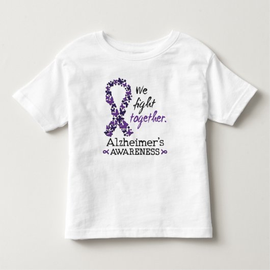 We fight together - Alzheimer awareness トドラーTシャツ (正面)