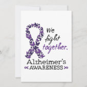 We fight together - Alzheimer awareness 招待状 (正面)
