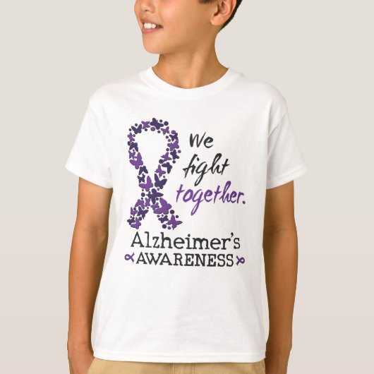 We fight together - Alzheimer awareness Tシャツ (正面)