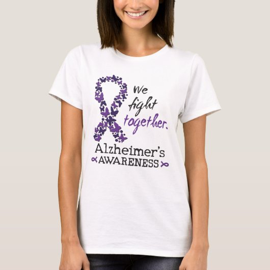 We fight together - Alzheimer awareness Tシャツ (正面)