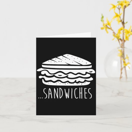We Finish Each Other's Sandwiches Funny Matching カード (黄色い花)