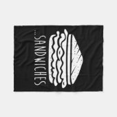 We Finish Each Other's Sandwiches Funny Matching  フリースブランケット (正面(横))