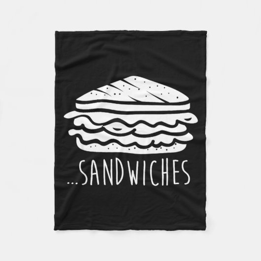 We Finish Each Other's Sandwiches Funny Matching  フリースブランケット (正面)