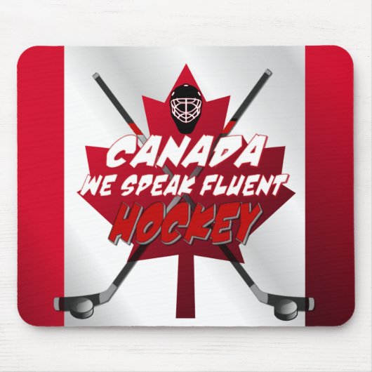 We Fluent 話 Hockey Canada Umousマウスパッド マウスパッド (正面)