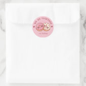 We Go Together Cute Donut Valentine Sticker ラウンドシール (バッグ)