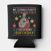 We Gonna Party Like It's My Birthday Jesus Sweater 缶クーラー (裏面)