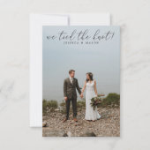 We Got Hitched Invite Eloped Announcement 招待状 (正面)