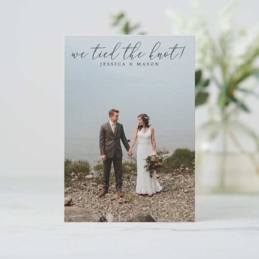 We Got Hitched Invite Eloped Announcement 招待状 (スタンド正面)