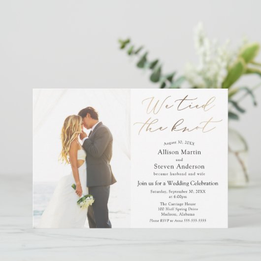 We Got Hitched Wedding Reception 招待状 (スタンド正面)