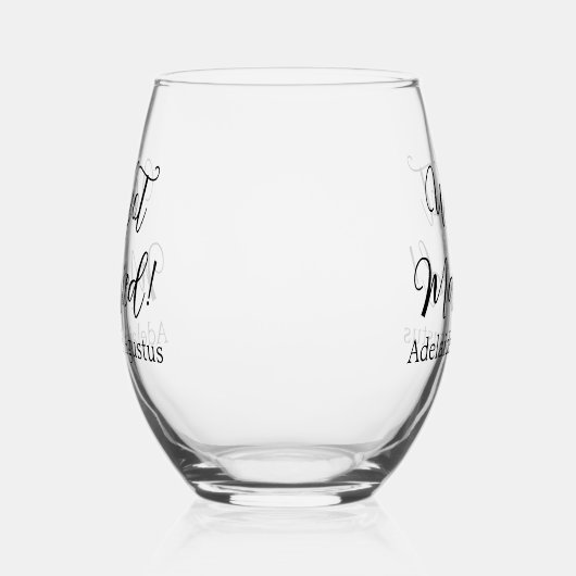 We Got Married Drinkware Set ステムなしワイングラス (右)