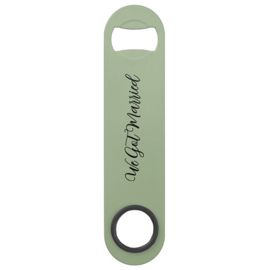 We Got Married Green Wedding Reception  スピード栓抜き (正面)