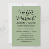 We Got Married Green Wedding Reception  招待状 (正面)