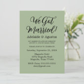 We Got Married Green Wedding Reception  招待状 (スタンド正面)