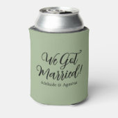 We Got Married Green Wedding Reception  缶クーラー (缶裏面)