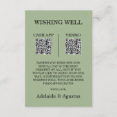 We Got Married Wishing Well Green Wedding エンクロージャーカード (正面)