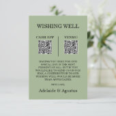 We Got Married Wishing Well Green Wedding エンクロージャーカード (スタンド正面)