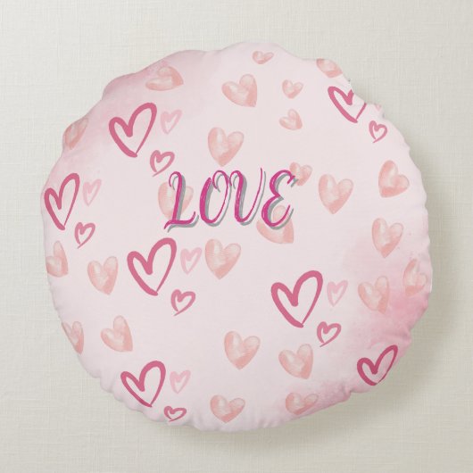 WE GOT THIS! LOVE Pink Hearts ラウンドクッション (裏面)