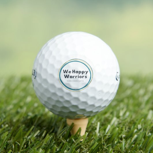 We Happy Warriors Golf Ball ゴルフボール (インサイチュ 木)