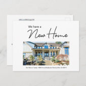 We have a New Home Moving Announcement photos シーズンポストカード (正面/裏面)