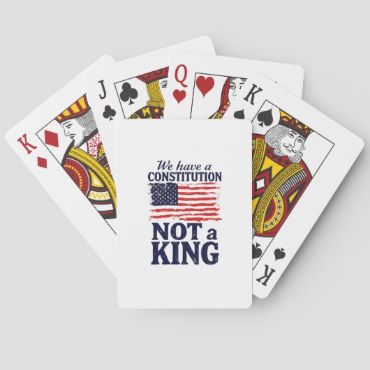 We Have Constitution Not a King USA Pro Democratic トランプ (裏面)