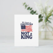We Have Constitution Not a King USA Pro Democratic ポストカード (スタンド正面)