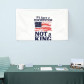 We Have Constitution Not a King USA Pro Democratic 横断幕 (トレードショー)