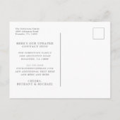 We Have Moved Boho Blush Roses New Address ポストカード (裏面)