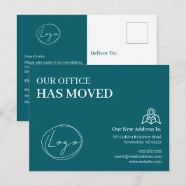 We Have Moved Office Business Address Change ポストカード