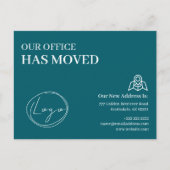 We Have Moved Office Business Address Change ポストカード (正面)