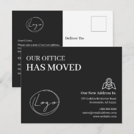 We Have Moved Office Business Address Change ポストカード