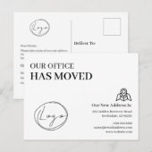We Have Moved Office Business Address Change ポストカード (正面/裏面)