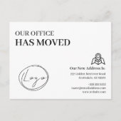 We Have Moved Office Business Address Change ポストカード (正面)