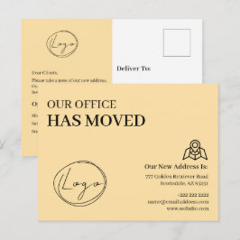 We Have Moved Office Business Address Change ポストカード