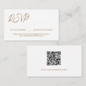 We have reserved seats Custom QR CODE Gold エンクロージャーカード (正面/裏面)