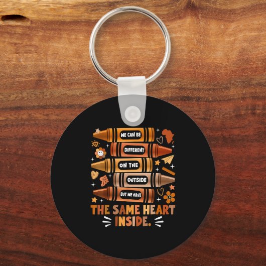 We Have The Same Heart Black History Month African キーホルダー (正面)