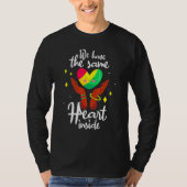 We Have The Same Heart Inside Black History Month Tシャツ (正面)