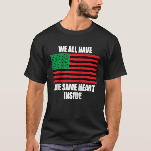 We Have The Same Heart Inside History Kids Black G Tシャツ (正面)