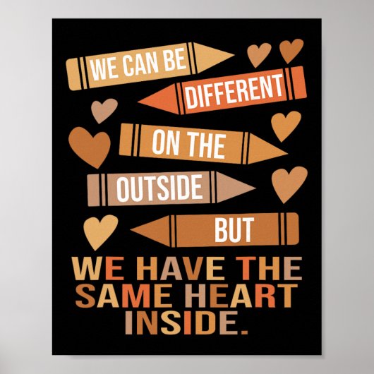 We Have The Same Heart Inside Unity Black History ポスター (正面)